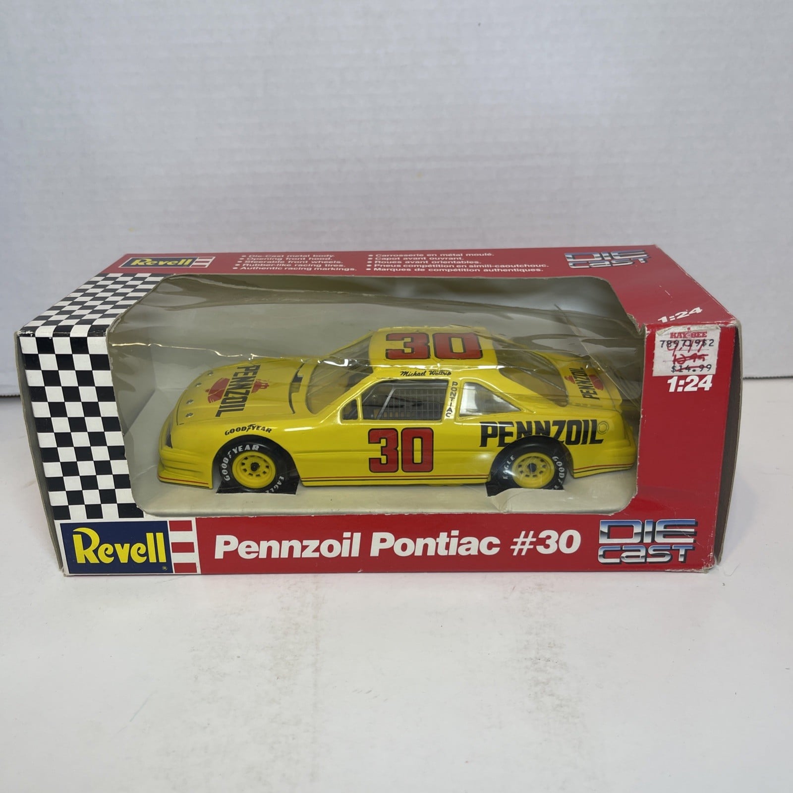 1991 Michael Waltrip #30 Pennzoil Pontiac Grand Prix 1/24 Diecast Revell NASCAR