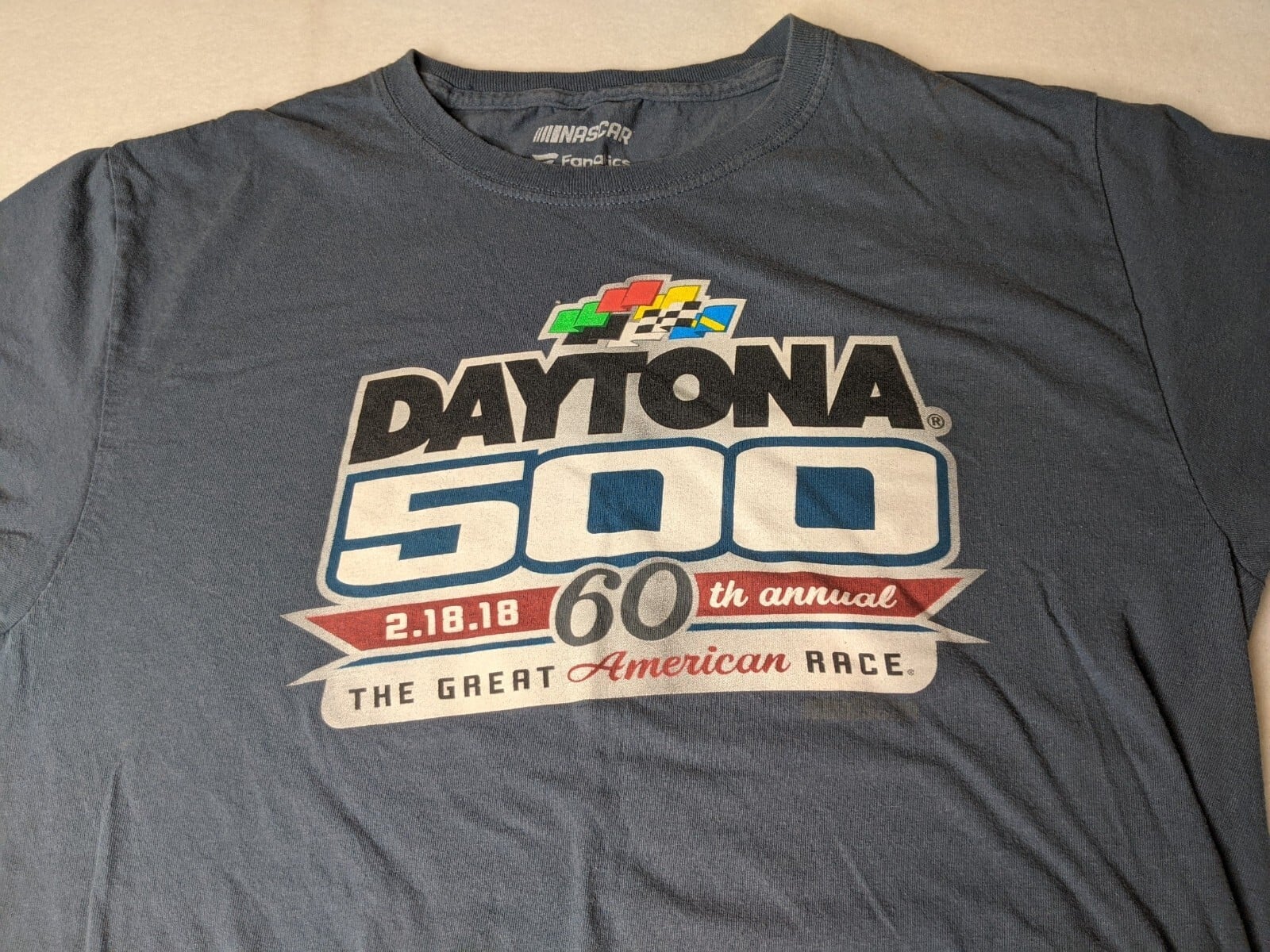 Nascar Fanatics shirt Mens small Daytona 500 2018 The Great american race