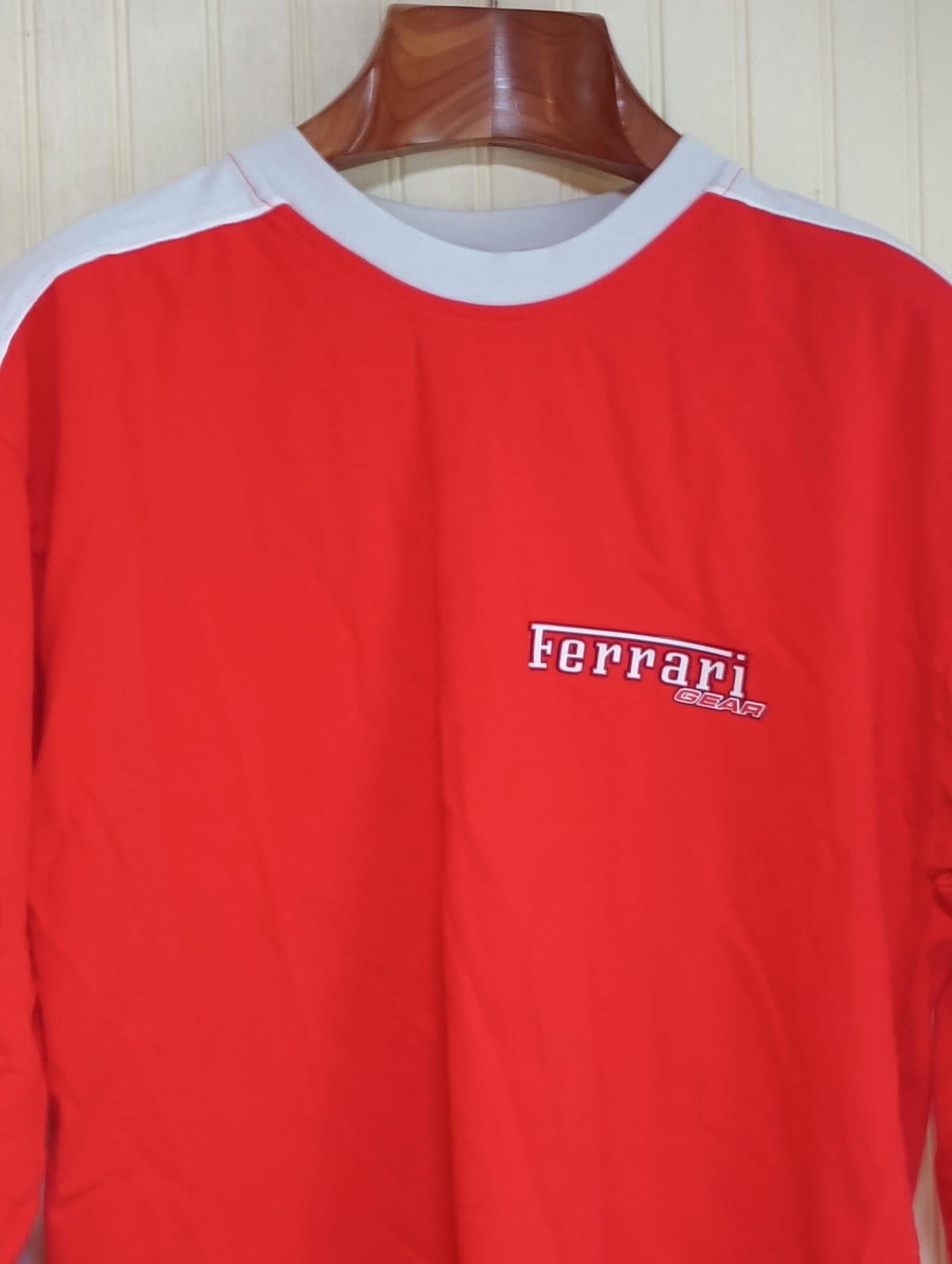Ferrari Shirt Mens Large Red Long Sleeve F1 Racing Official Product Crewneck