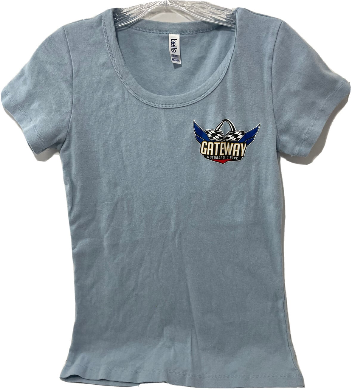 Gateway Motorsports St Louis Mo Woman M blue shirt NASCAR  NHRA Park Drag Race