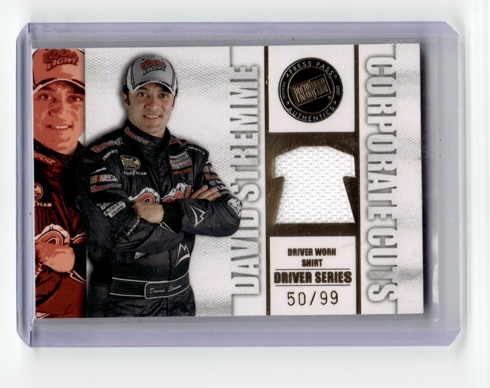 2007 Traks Corporate Cuts Driver David Stremme #CCD7 Shirt NASCAR /99