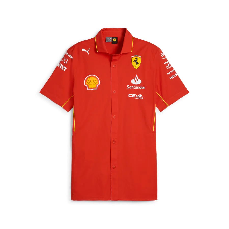 ferrari scuderia F1 button down shirt, offical team apparel, fan wear