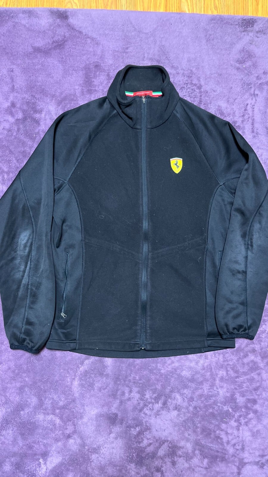 Ferrari F1 Racing Santander Official Merchandise Zip Up Sweatshirt Logo Size M