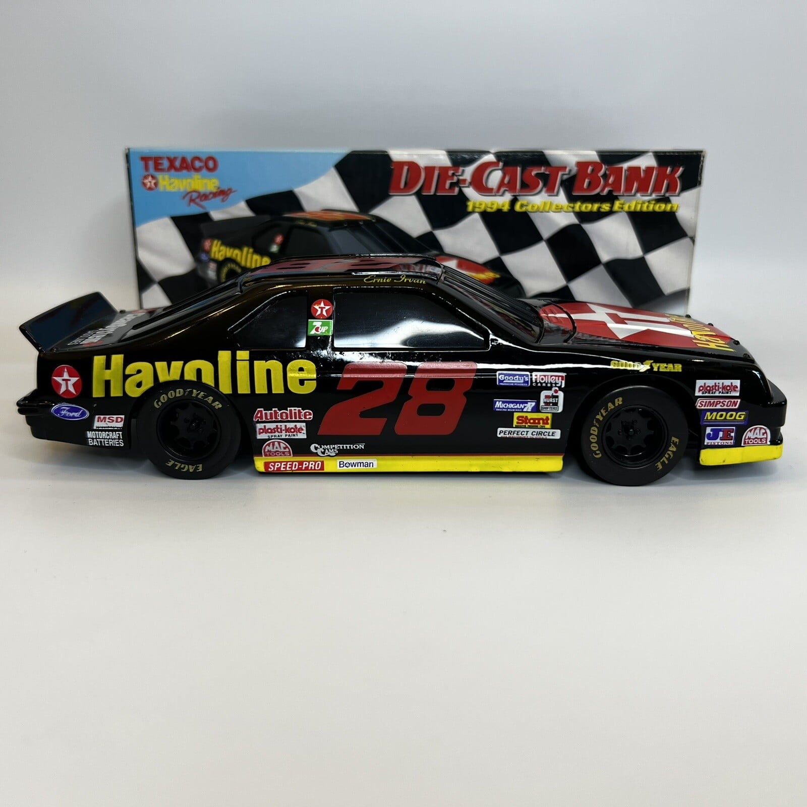 1994 Ernie Irvan 1:24 #28 Texaco Havoline Ford Thunderbird Nascar Bank