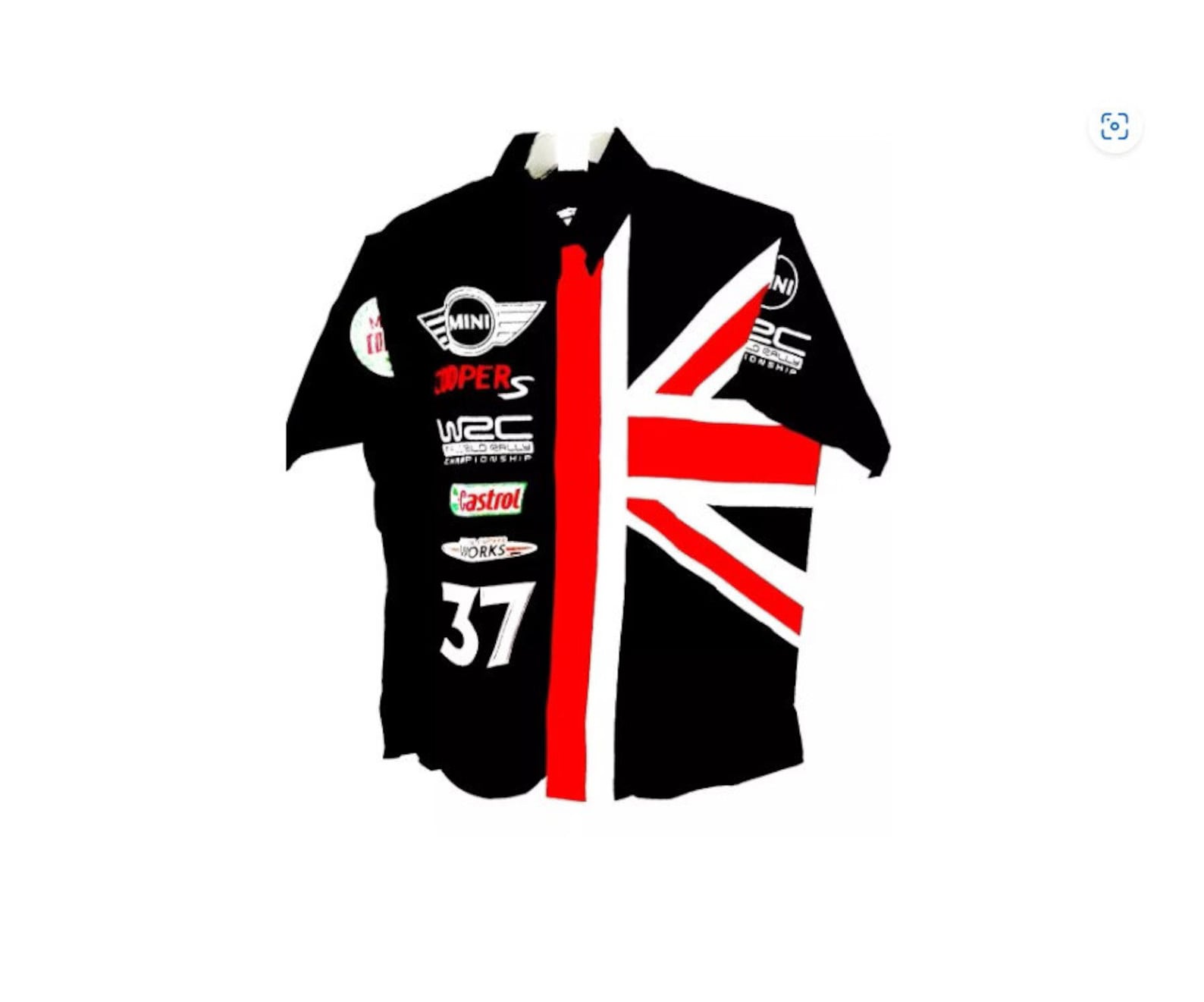 Mini Cooper Scuderia Rally Nascar Hawaiian Button Down Shirt, racing top