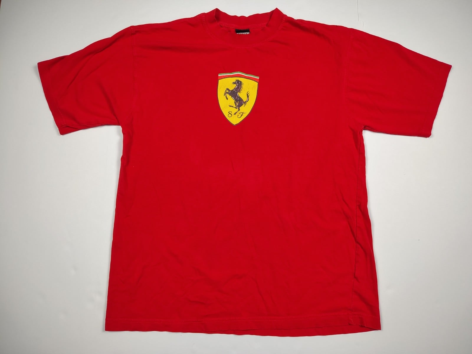Vintage 2002 Ferrari Racing F1 Logo Red T-Shirt Official Licensed Product XL